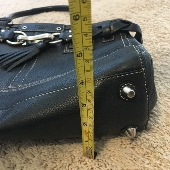 Coach black pebbled leather purse - Picture 15 of 16